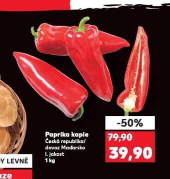 Kaufland Paprika kapie nabídka