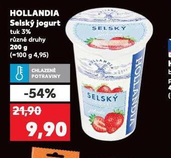 Kaufland Hollandia selský jogurt nabídka