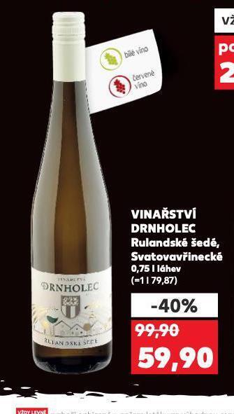 Kaufland Vinařství drnholec rulandské šedé nabídka