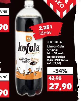 Kaufland Kofola 2,25l nabídka