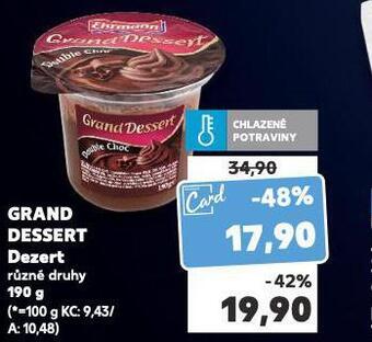 Kaufland Grand dessert dezert nabídka