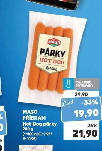 Kaufland Hot dog párky nabídka