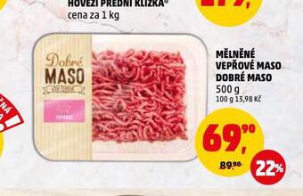 Penny Market Mělněné vepřové maso nabídka
