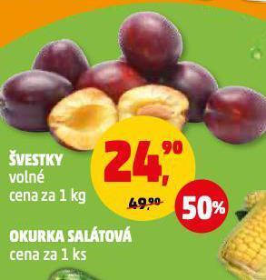 Penny Market Švestky nabídka