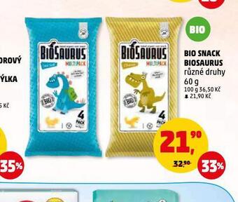 Penny Market Bio snack biosaurus nabídka