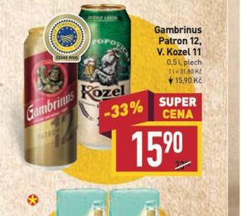 Billa Pivo gambrinus nabídka