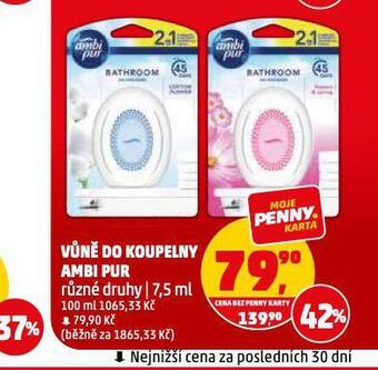 Penny Market Vůně do koupelny ambi pur nabídka