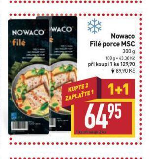 Billa Nowaco filé porce nabídka