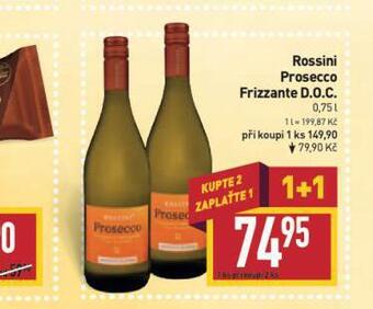 Billa Rossini prosecco frizzante nabídka