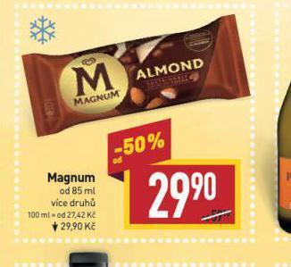 Billa Zmrzlina magnum nabídka