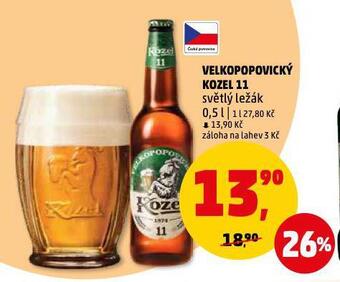 Penny Market Pivo velkopopovický kozel nabídka