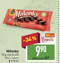 Billa Miňonky nabídka