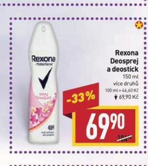 Billa Rexona deodorant nabídka