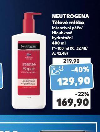 Kaufland Neutrogena tělové mléko nabídka