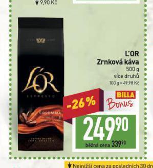 Billa Káva l'or nabídka