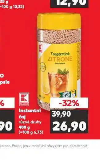 Kaufland Instantní čaj nabídka