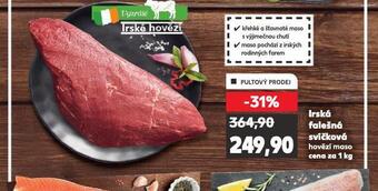 Kaufland Irská falešná svíčková nabídka