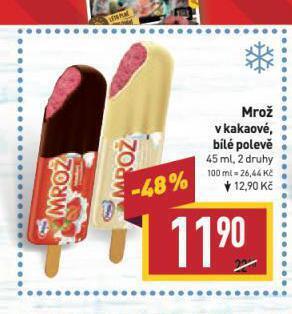 Billa Mrož zmrzlina nabídka