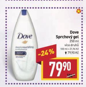 Billa Dove sprchový gel nabídka