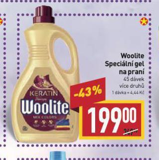 Billa Woolite speciální prací gel nabídka