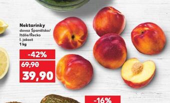 Kaufland Nektarinky nabídka