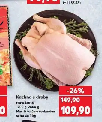 Kaufland Kachna mražená s droby nabídka