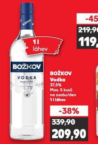 Kaufland Božkov vodka nabídka