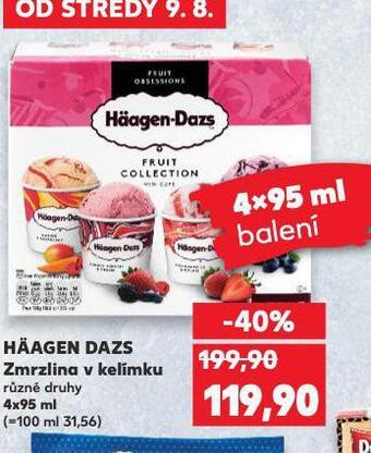 Kaufland Häagen dazs zmrzlina v kelímku nabídka