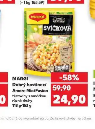Kaufland Maggi dobrý hostinec, amore mio, fusian nabídka