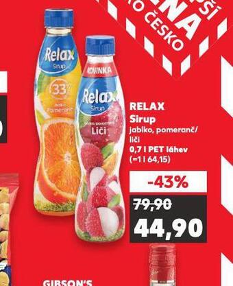 Kaufland Relax sirup nabídka