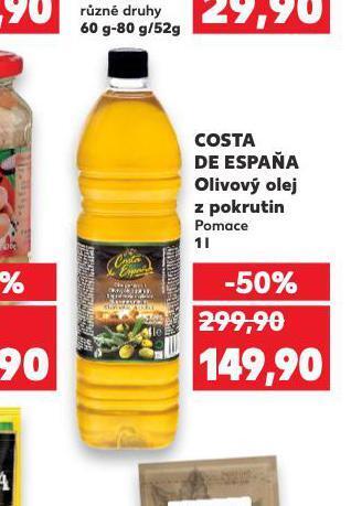 Kaufland Costa de espaňa olivový olej z pokrutin nabídka