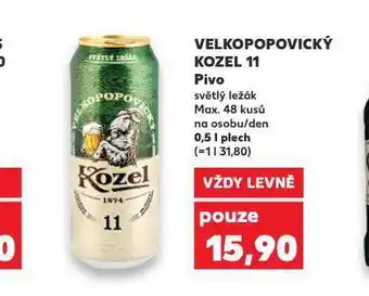 Kaufland Velkopopovický kozel 11 nabídka