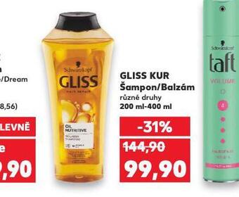 Kaufland Gliss kur šampon, balzám nabídka
