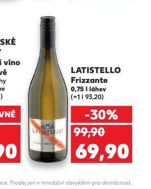 Kaufland Latistello frizzante nabídka