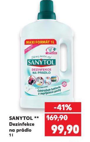 Kaufland Sanytol dezinfekce na prádlo nabídka