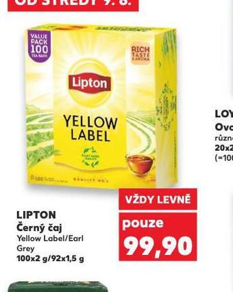 Kaufland Lipton černý čaj nabídka