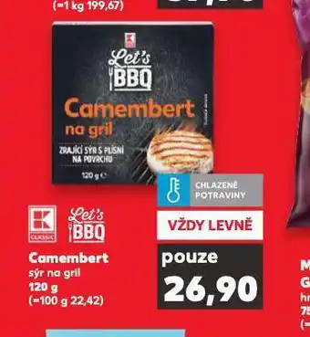 Kaufland Camembert sýr na gril nabídka