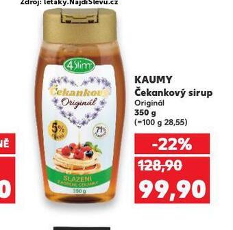 Kaufland Kaumy čekankový sirup nabídka
