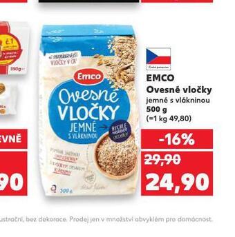 Kaufland Emco ovesné vločky nabídka