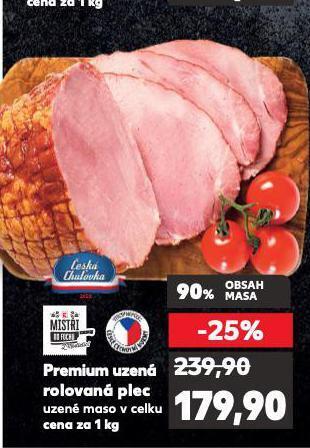 Kaufland Premium uzená rolovaná plec nabídka