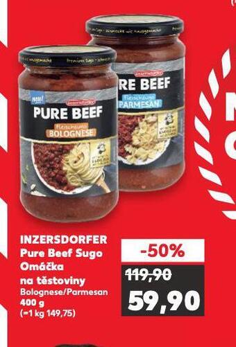 Kaufland Inzersdorfer pure beef sugo omáčka na těstoviny nabídka