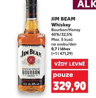 Kaufland Jim beam whiskey nabídka