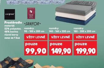 Kaufland Napínací prostěradlo 90-100 x 200 cm nabídka