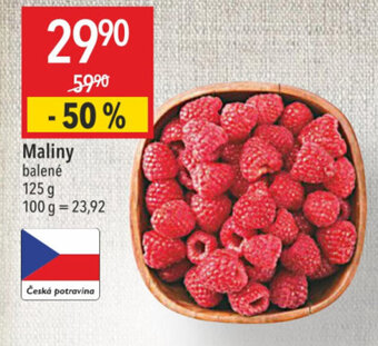 Maliny balené