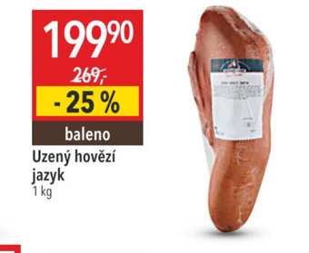 Globus Uzený hovězí jazyk 1 kg nabídka