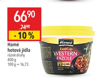 Globus Hamé hotová jídla nabídka