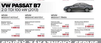 Auto Kelly Sada brzdových destiček starline nabídka