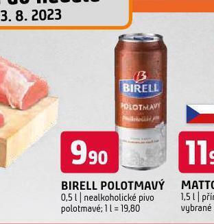 Terno Birell nealkoholické pivo nabídka