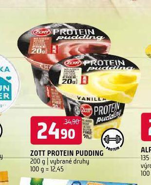 Terno Zott protein pudding nabídka