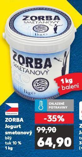 Kaufland Zorba jogurt smetanový nabídka